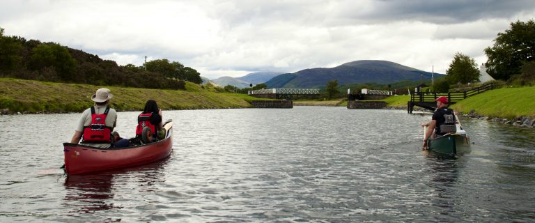 Approaching Moy Bridge