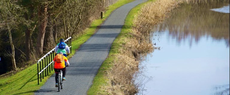 Upgraded towpath by the Union Canal, Falkirk