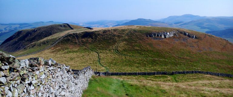 Descent from Wideopen Hill