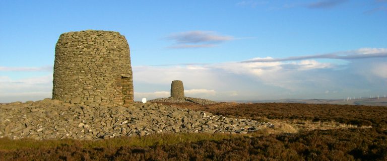 Twin Law cairns, Lammermuir Hills